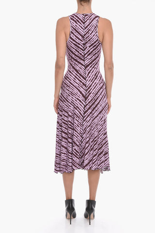 Abito Smanicato con Fantasia Tie Dye