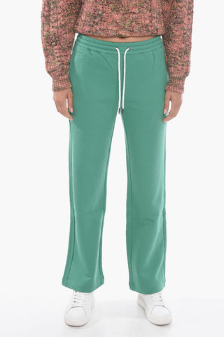 Fleece Cotton PS HAPPY Cropped Fit Sweatpants