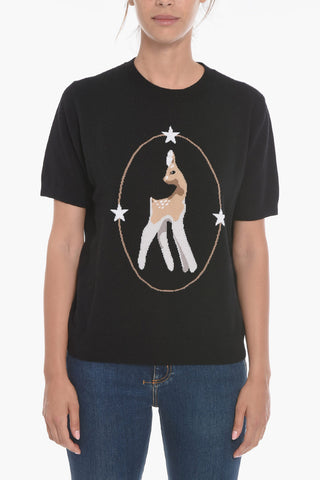 Short-sleeved BAMBI Cashmere Blend Sweater