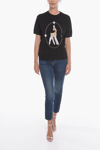 Short-sleeved BAMBI Cashmere Blend Sweater