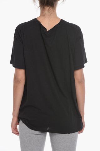 Crew Neck Flax and Cotton T-Shirt