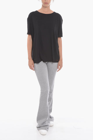 Crew Neck Flax and Cotton T-Shirt