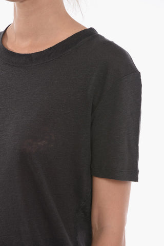 Crew Neck Flax T-Shirt