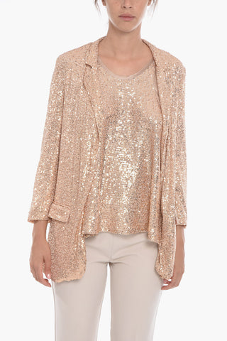 Sequined JILLY Blazer with Flap Pockets