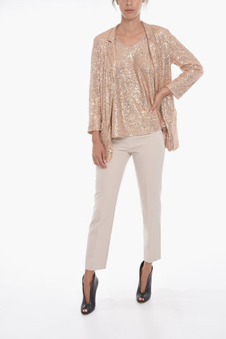 Sequined JILLY Blazer with Flap Pockets