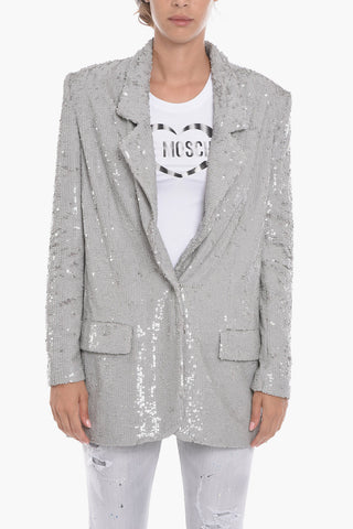 Sequin Single-Breasted Blazer ELJAS