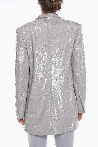 Sequin Single-Breasted Blazer ELJAS