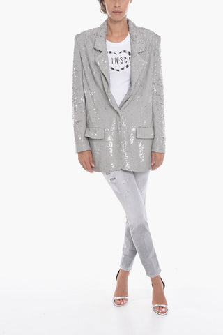 Sequin Single-Breasted Blazer ELJAS