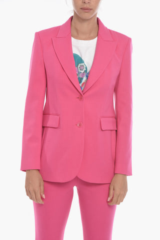 Blazer Foderato Monopetto con Rever a Lancia