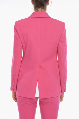 Blazer Foderato Monopetto con Rever a Lancia