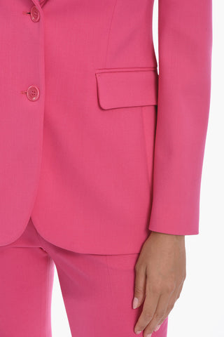 Blazer Foderato Monopetto con Rever a Lancia