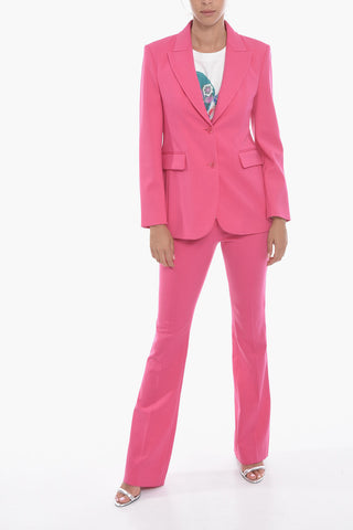 Blazer Foderato Monopetto con Rever a Lancia