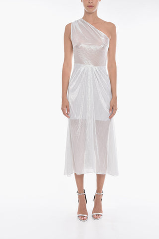Semi-sheer VEIYA Dress with One Shoulder