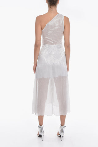 Semi-sheer VEIYA Dress with One Shoulder
