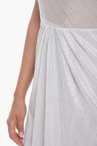 Semi-sheer VEIYA Dress with One Shoulder