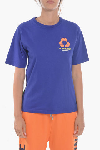 ONE LIFE ONE PLANET Crew Neck Printed T-Shirt