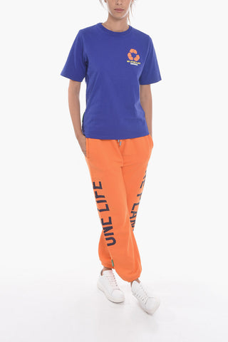 ONE LIFE ONE PLANET Crew Neck Printed T-Shirt