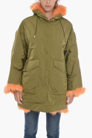 Fox Fur Lined Parka with Hood