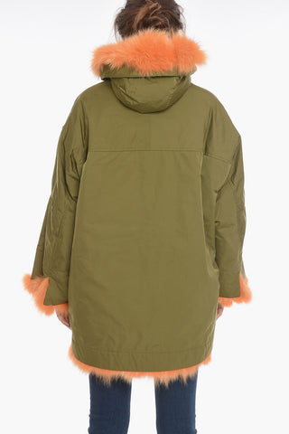 Fox Fur Lined Parka with Hood
