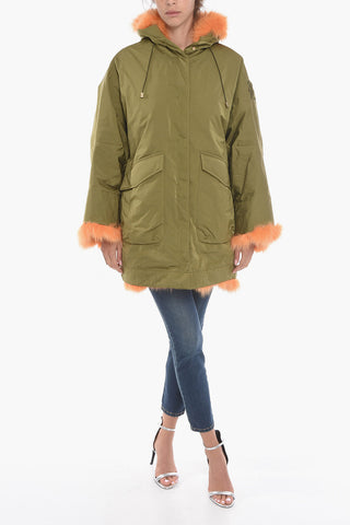 Fox Fur Lined Parka with Hood