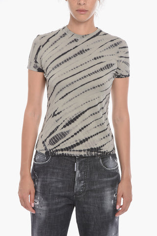 Crew Neck Tie Dye Cotton T-Shirt