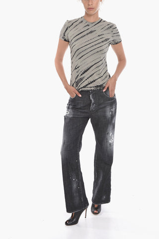 Crew Neck Tie Dye Cotton T-Shirt