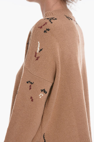 Crew Neck RANDOM MENDING Virgin Wool Pullover