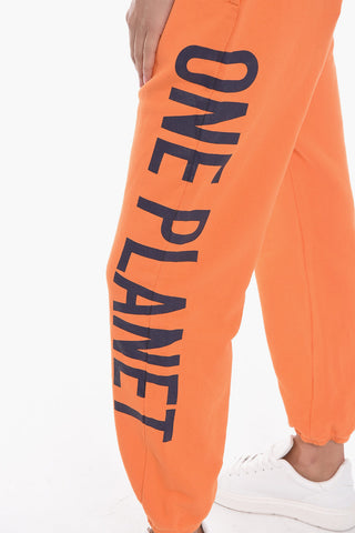 ONE LIFE ONE PLANET Brushed Cotton Printed Sweatpants