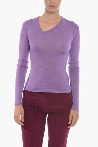 Maglia FRAME in Misto Lana con Scollo a V