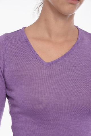 Maglia FRAME in Misto Lana con Scollo a V