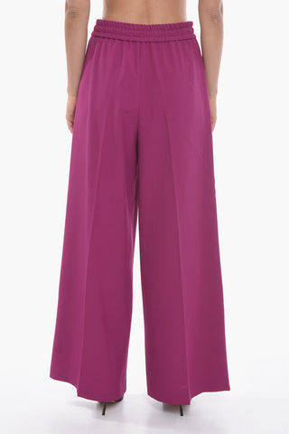 Pantaloni Palazzo con Bande Laterali Logate