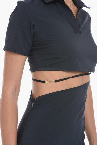 Polo Dress with Cut Out Detailing