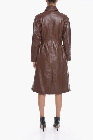 Trench in Nappa con Cintura