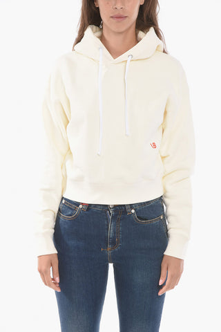 Felpa Hoodie /B in Cotone Garzato