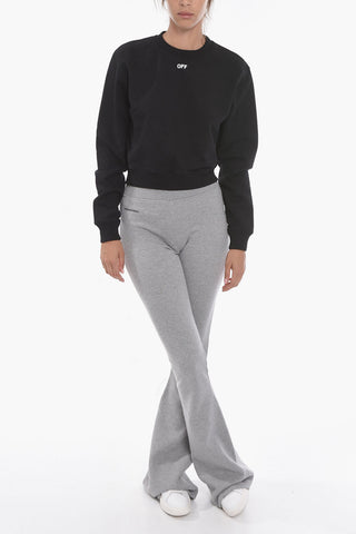 PERMANENT Brushed-cotton Crewneck Sweatshirt with Logo Print