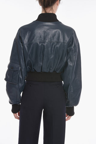 Soft-leather LE MANS Cropped Jacket