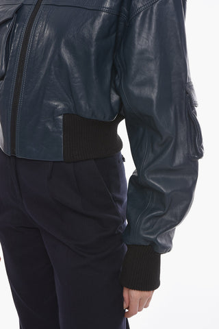 Soft-leather LE MANS Cropped Jacket