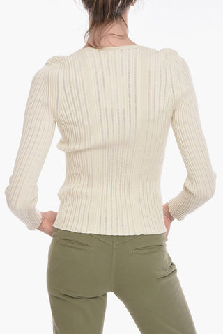 Maglia a Costine FINESSE con Collo Squadrato