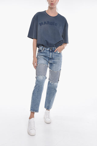 MM1 Patchwork Straight Fit Denims 20cm