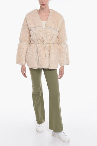 Cappotto in Shearling KALEIDOSCOPE con Cintura