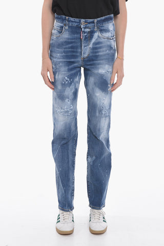 Jeans Roadie Fit con Effetto Scolorito 20cm
