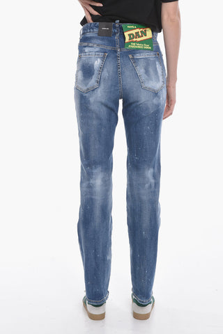 Jeans Roadie Fit con Effetto Scolorito 20cm