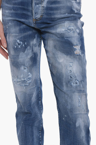 Jeans Roadie Fit con Effetto Scolorito 20cm