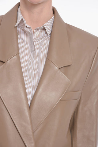 Soft-leather GREENOCK Double-breasted Coat