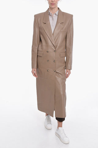 Soft-leather GREENOCK Double-breasted Coat