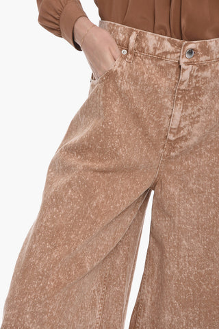 Pantaloni 5 Tasche MARBLE DYED con Gamba Ampia