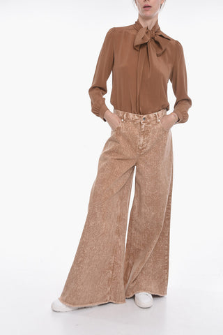Pantaloni 5 Tasche MARBLE DYED con Gamba Ampia