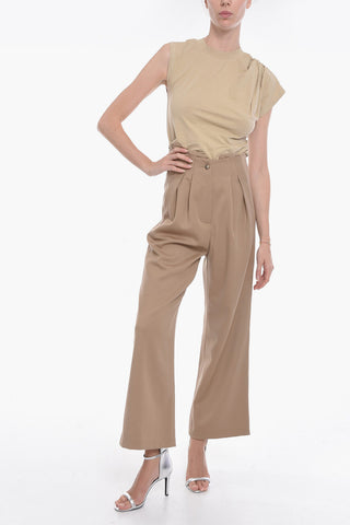 Double-pleated MOSCHATO Palazzo Pants