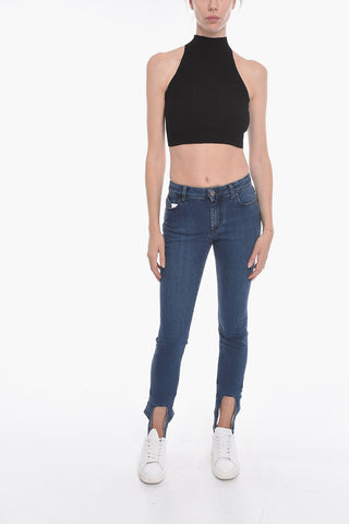 Top LULU a Costine con Collo Alto