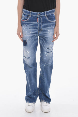 Distressed Roadie Fit Denims 21cm